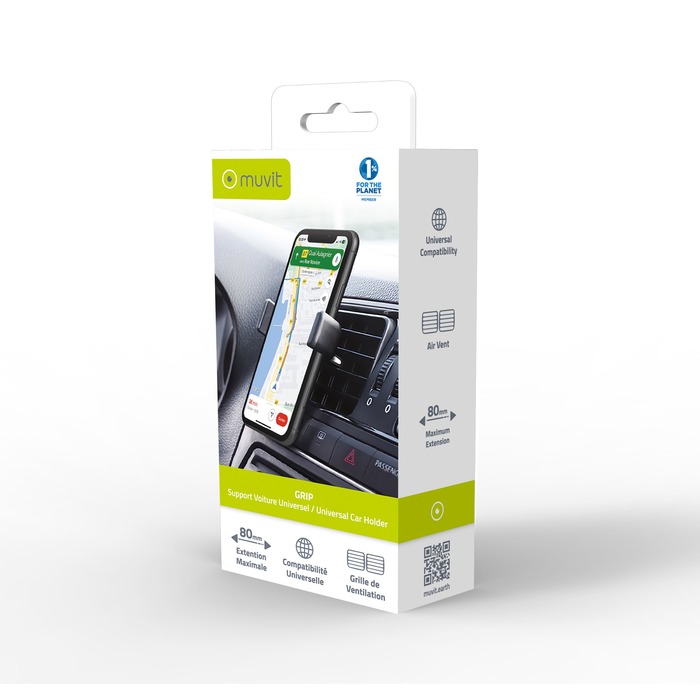 SUPPORT VOITURE GRIP GRILLE MOBILES 80MM