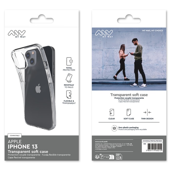 COQUE SOUPLE TRANSPARENTE IPHONE 13
