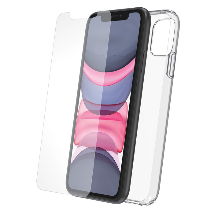 STARTER PACK COQUE SOUPLE + VERRE TREMPE IPHONE 11