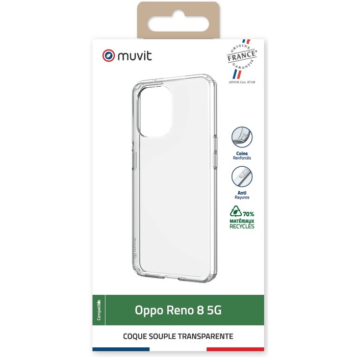 RECYCLED TRANSPARENT CASE OPPO RENO 8 5G