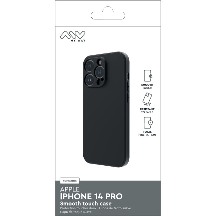 COQUE SMOOTHIE TPU NOIR IPHONE 14 PRO