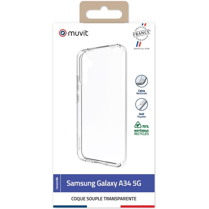 SAMSUNG GALAXY A34 5G TRANSPARENT RECYCLED SHELL