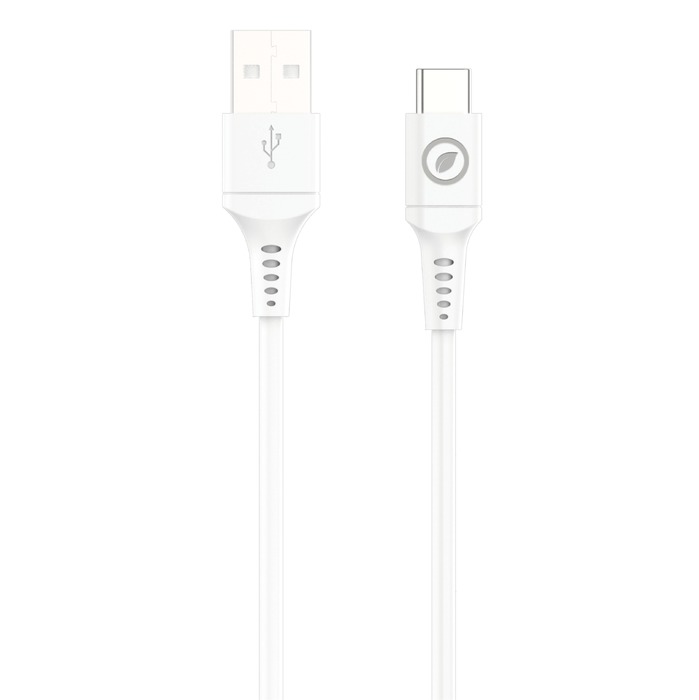 USB-A USB-C CABLE 1,2M WHITE