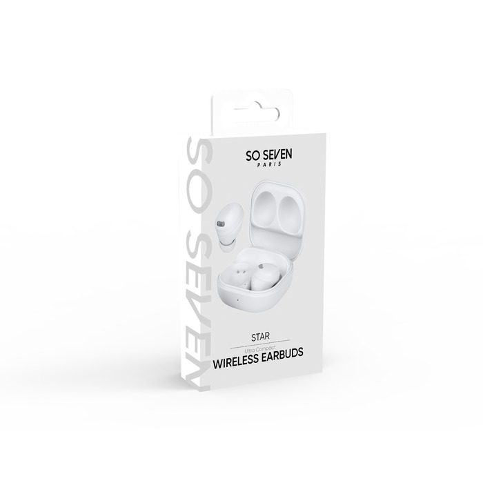 BLUETOOTH SMART EARBUDS + WHITE MICROPHONE