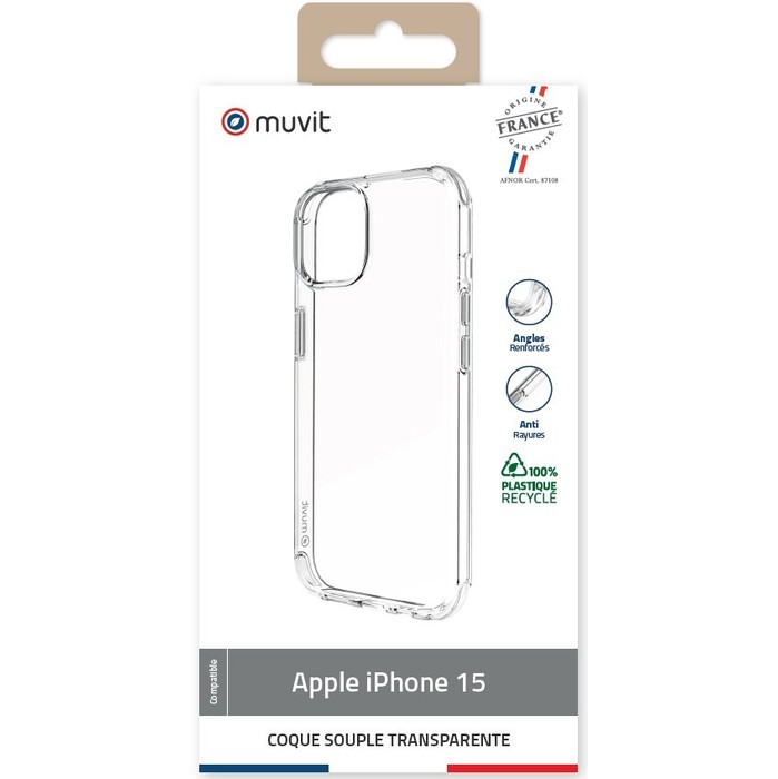 IPHONE 15 TRANSPARENT RECYCLED SHELL