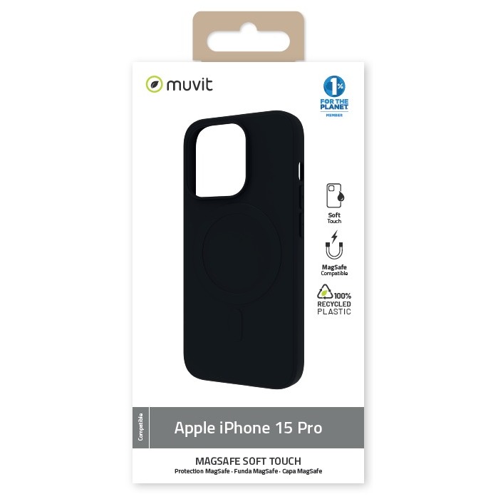 MAGSAFE SOFT TOUCH NOIR IPHONE 15 PRO