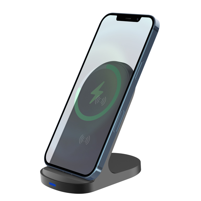 BLACK 15W RECYCLED WIRELESS CHARGING STAND