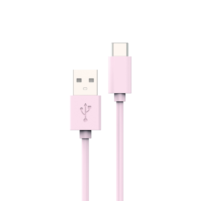 CABLE USB-A USB-C 1M ROSE