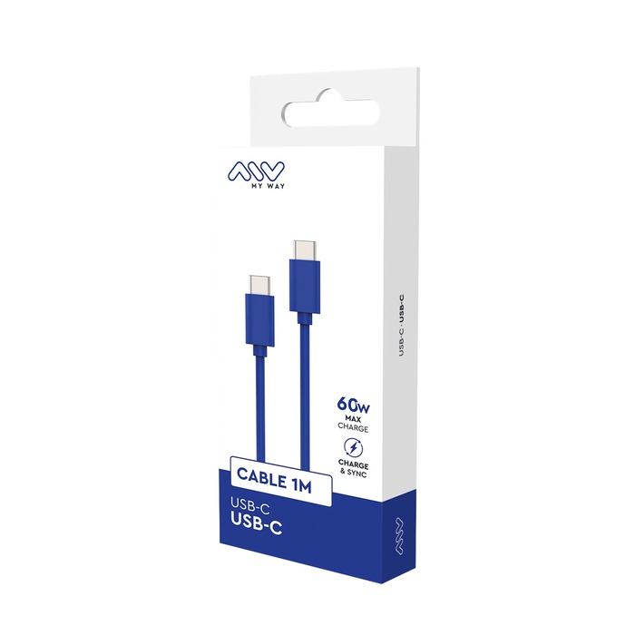 CABLE USB-C USB-C 1M BLEU
