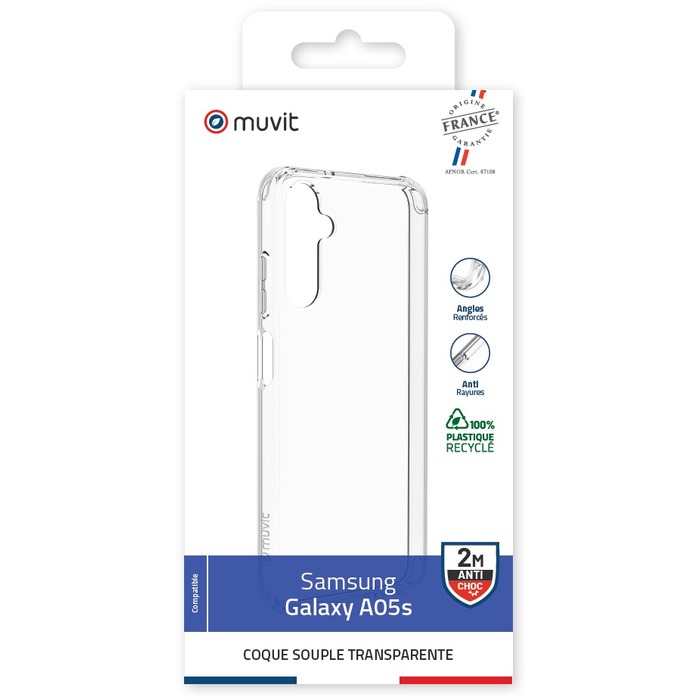 MUVIT FRANCE RECYCLED TRANSPARENT SHELL SAMSUNG GALAXY A05S
