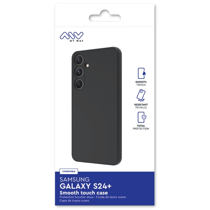 COQUE SMOOTHIE TPU NOIR SAMSUNG GALAXY S24+