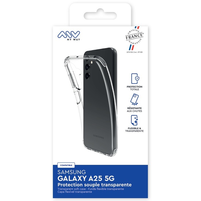 GALASSIA SAMSUNG A25 5G GUSCIO MORBIDO TRASPARENTE