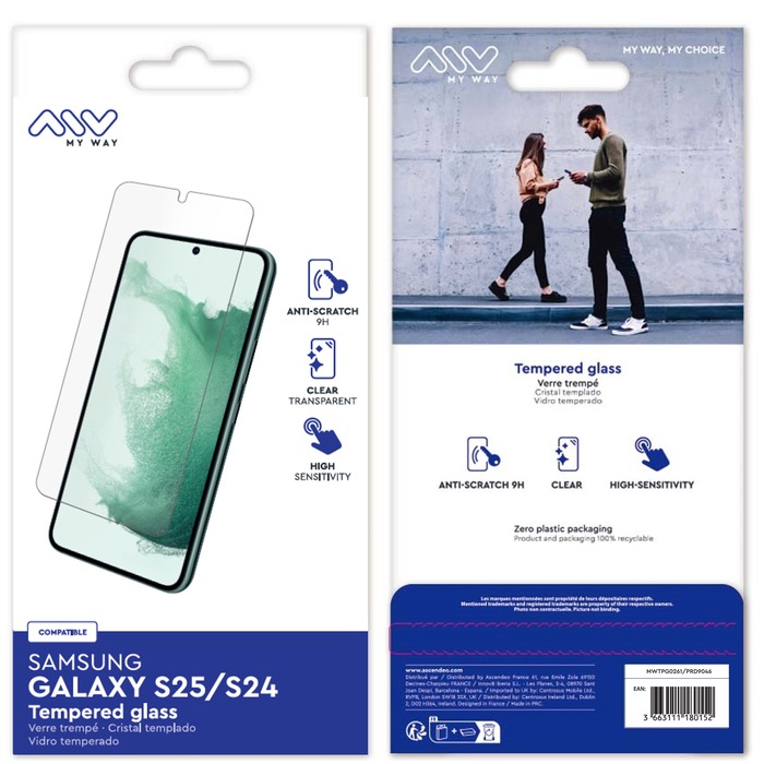 VERRE TREMPE SAMSUNG GALAXY S25/S24