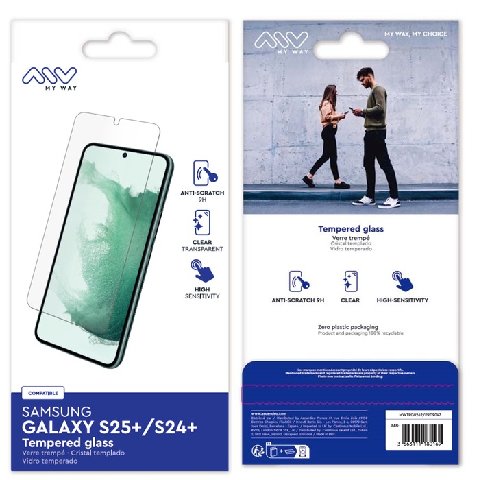 VERRE TREMPE SAMSUNG GALAXY S25+/S24+