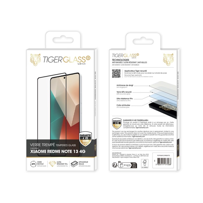 TIGER GLASS PLUS RECYCLED TEMPERED GLASS XIAOMI REDMI NOTE 13 4G