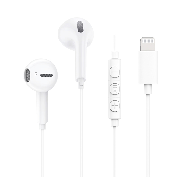 AURICULARES LIGHTNING BLANCO PLÁSTICO RECICLADO