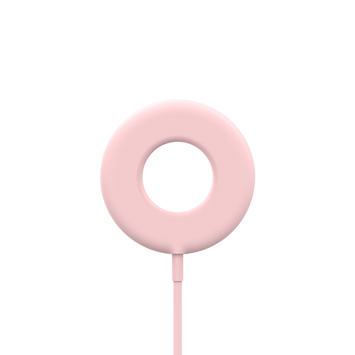 CHARGEUR SANS FIL MAGNETIQUE 15W MAGSAFE DONUT ROSE