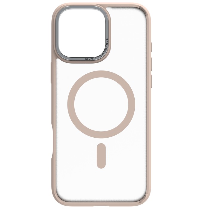 MUVIT FRANCE COQUE MAGSAFE 2M MAT FROST BEIGE IPHONE 16 PRO MAX