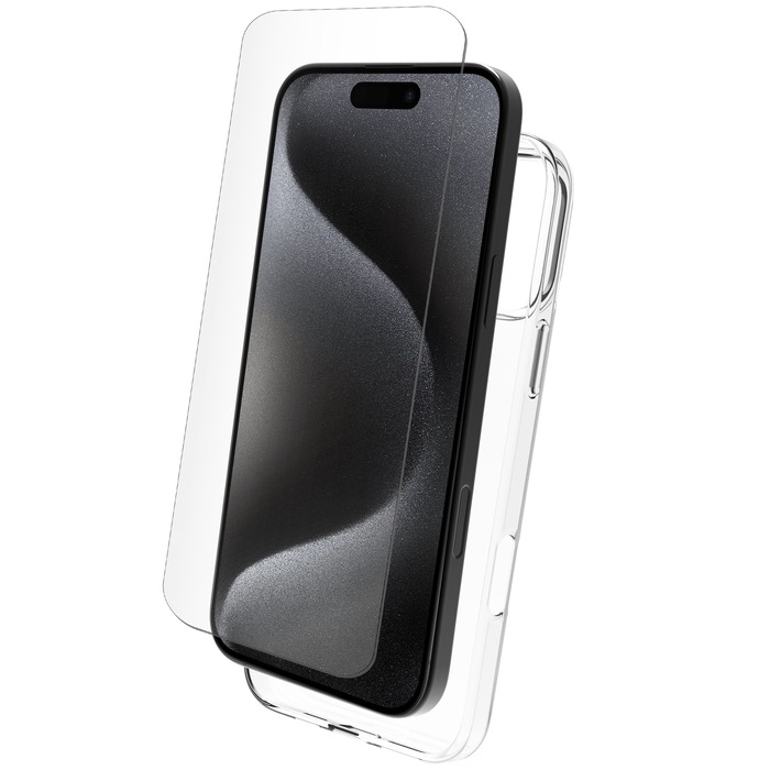 PACK COQUE SOUPLE + VERRE TREMPE IPHONE 16 PRO MAX