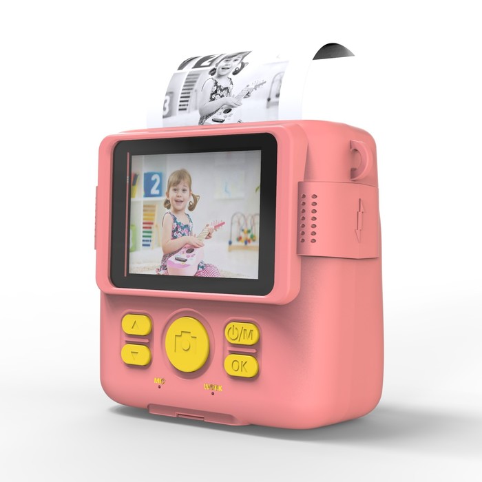 TRAVEL KIDS CAMERA INSTANT PRINT PINK