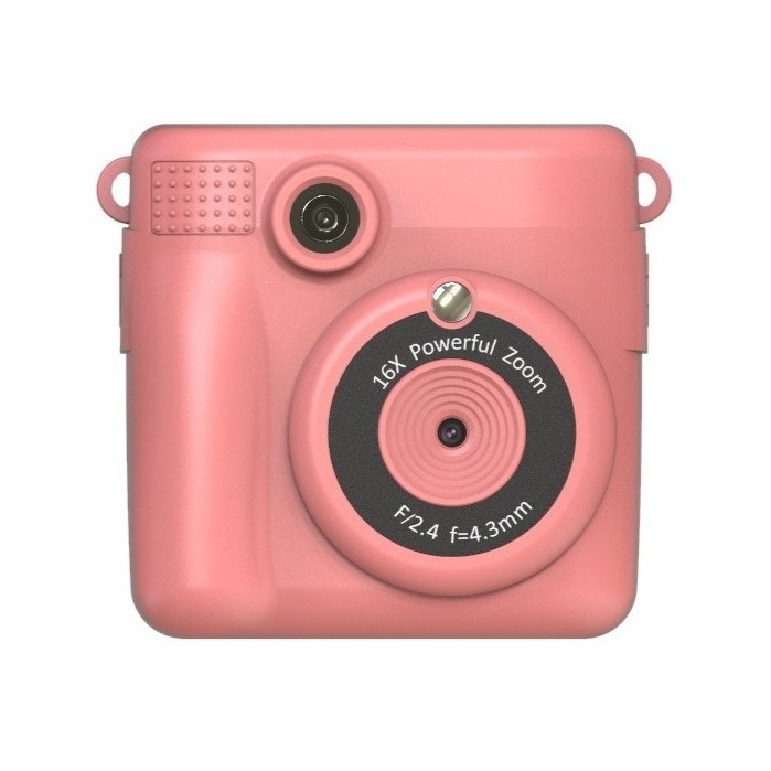 TRAVEL KIDS CAMERA INSTANT PRINT PINK