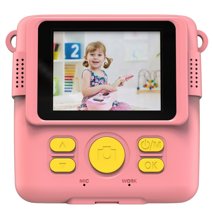 TRAVEL KIDS CAMERA INSTANT PRINT PINK