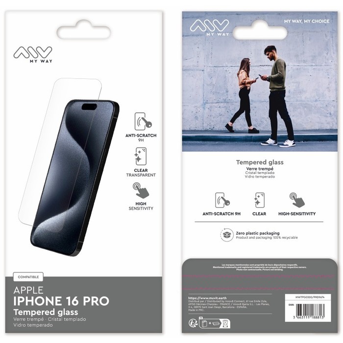 VERRE TREMPE IPHONE 16 PRO