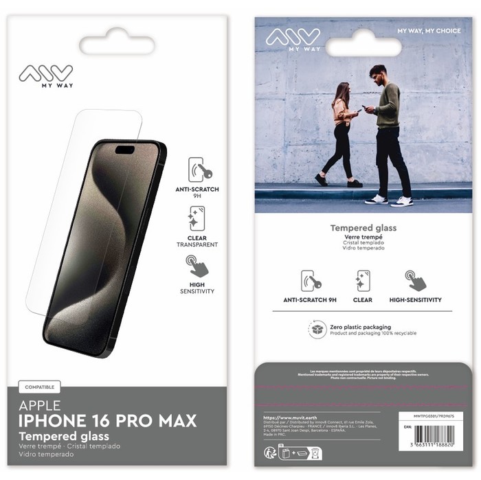 IPHONE 16 PRO MAX VETRO TEMPERATO