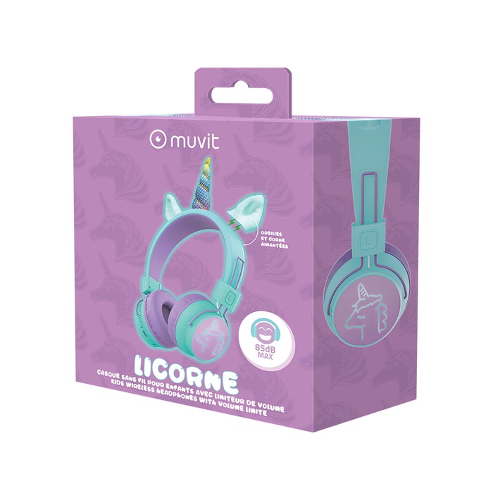 AURICULARES INALÁMBRICOS INFANTILES UNICORNIO