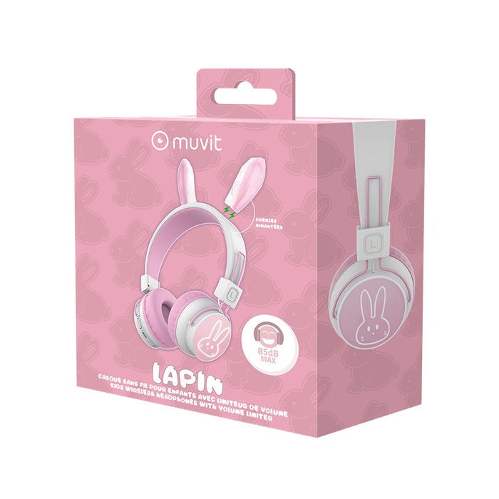 CUFFIE WIRELESS PER BAMBINI CONIGLIO