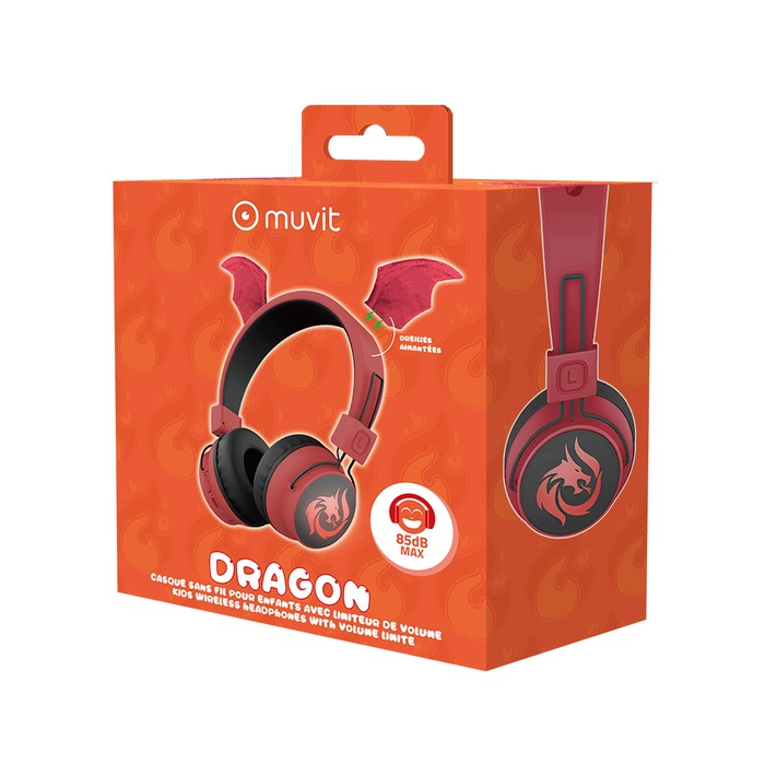 CUFFIE WIRELESS PER BAMBINI DRAGON