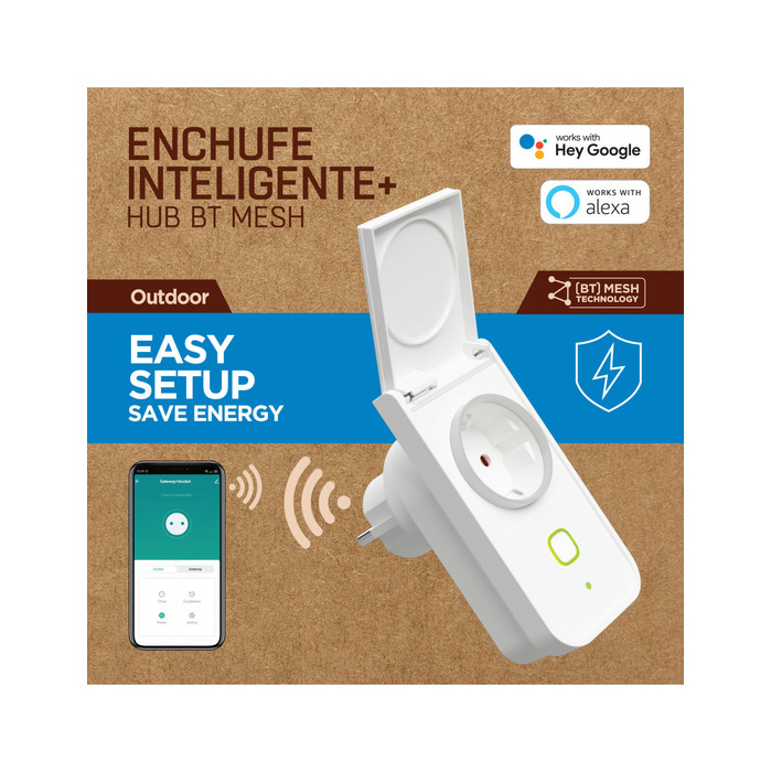 ENCHUFE EXTERIOR CONECTADO POR BLUETOOTH