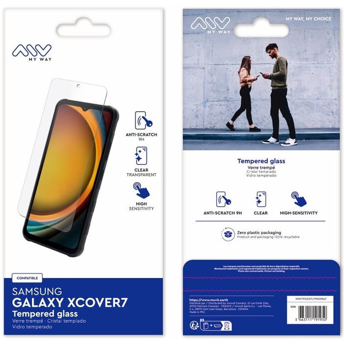 CRISTAL TEMPLADO SAMSUNG GALAXY XCOVER7 EE