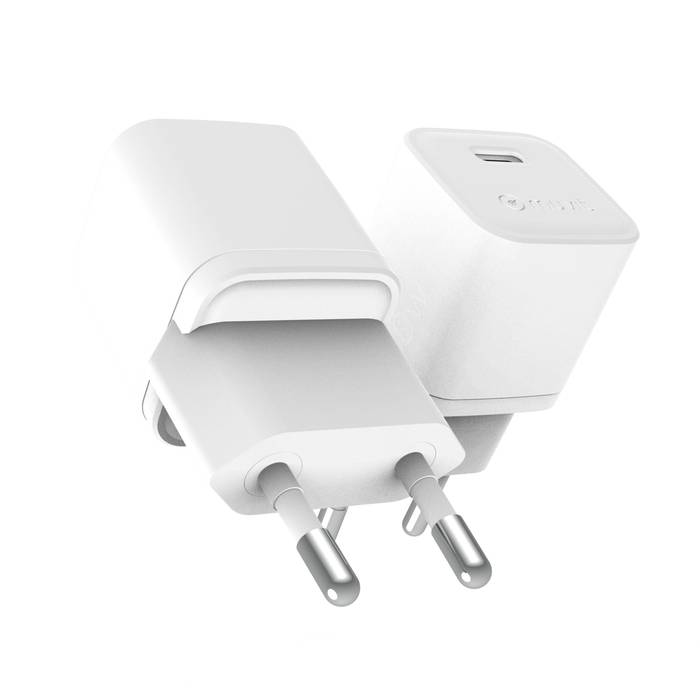 CHARGEUR SECTEUR GAN 30W USB-C BIOSOURCE BLANC