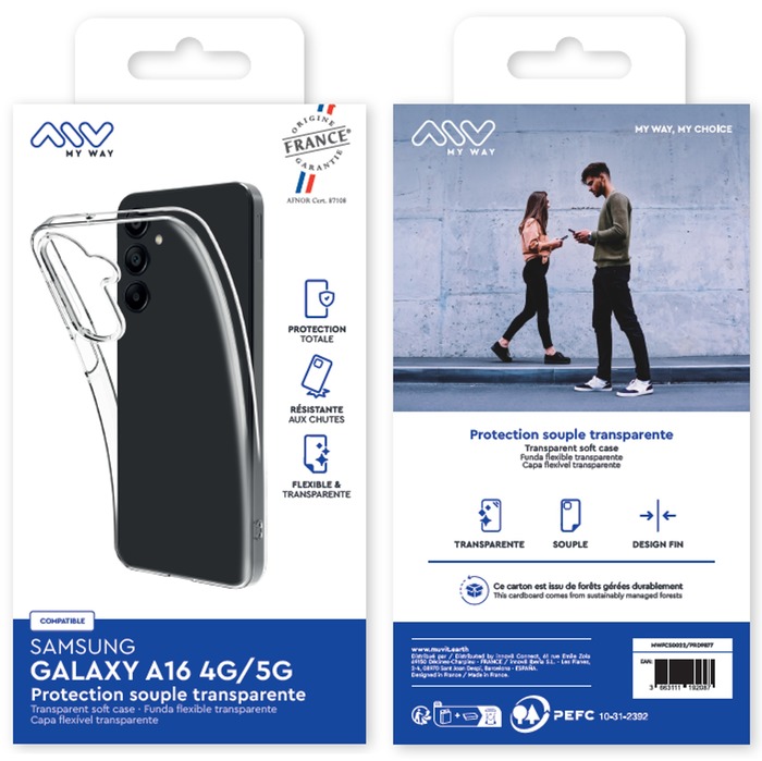 CARCASA BLANDA TRANSPARENTE SAMSUNG GALAXY A16 4G/5G