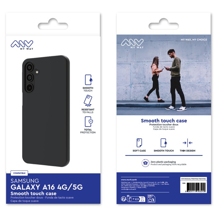 SMOOTHIE TPU SHELL NEGRO SAMSUNG GALAXY A16 4G/5G