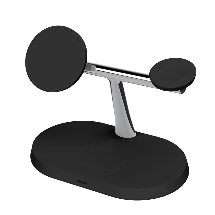 CHARGEUR SANS FIL STAND 3 EN 1 MAGSAFE NOIR