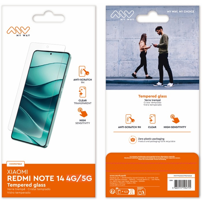 VERRE TREMPE XIAOMI REDMI NOTE 14 4G/5G
