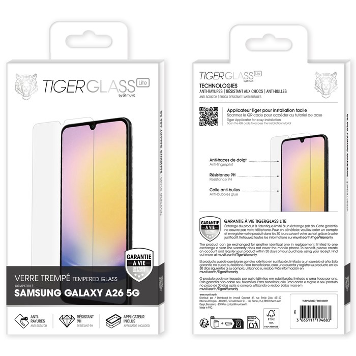 TIGER GLASS LITE VERRE TREMPE SAMSUNG GALAXY A26 5G