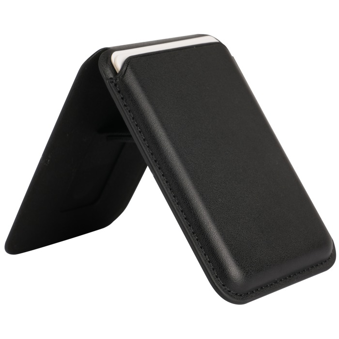 PORTE-CARTES MAGNETIQUE STAND MAGSAFE NOIR