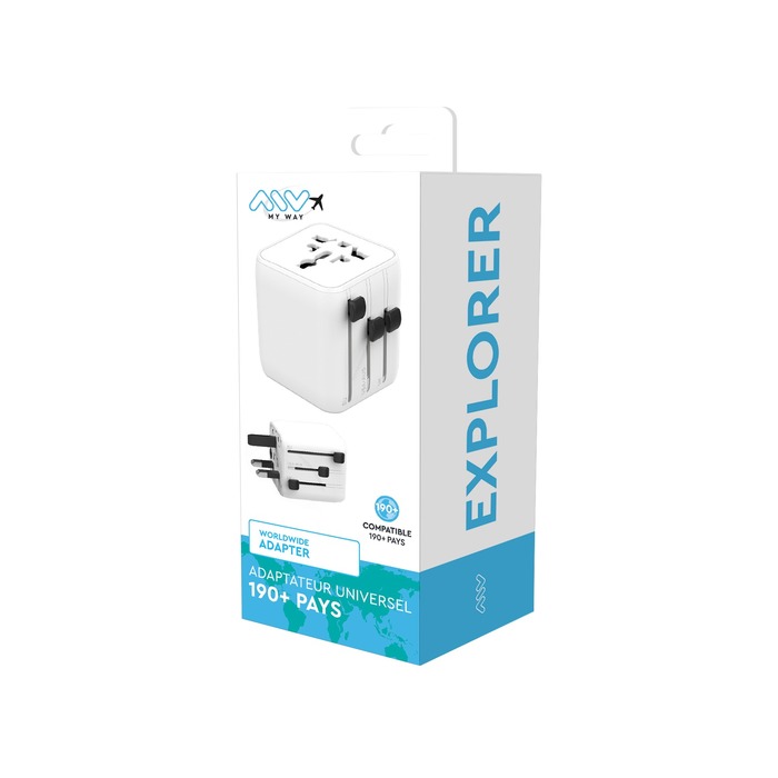 ADAPTATEUR UNIVERSEL DE VOYAGE EU/US/UK/AUS