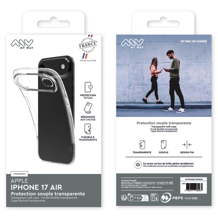 COQUE SOUPLE TRANSPARENTE IPHONE 17 AIR