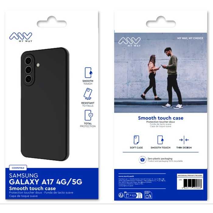 COQUE SMOOTHIE TPU NOIR SAMSUNG GALAXY A17 4G/5G