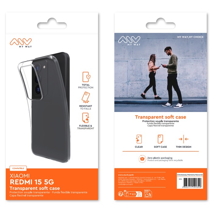 COQUE SOUPLE TRANSPARENTE XIAOMI REDMI 15 5G