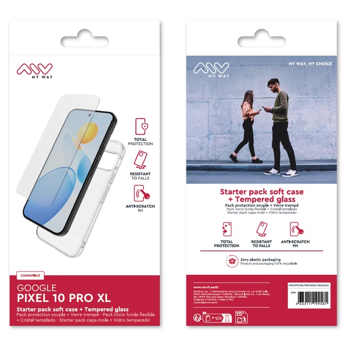 STARTER PACK COQUE SOUPLE + VT GOOGLE PIXEL 10 PRO XL
