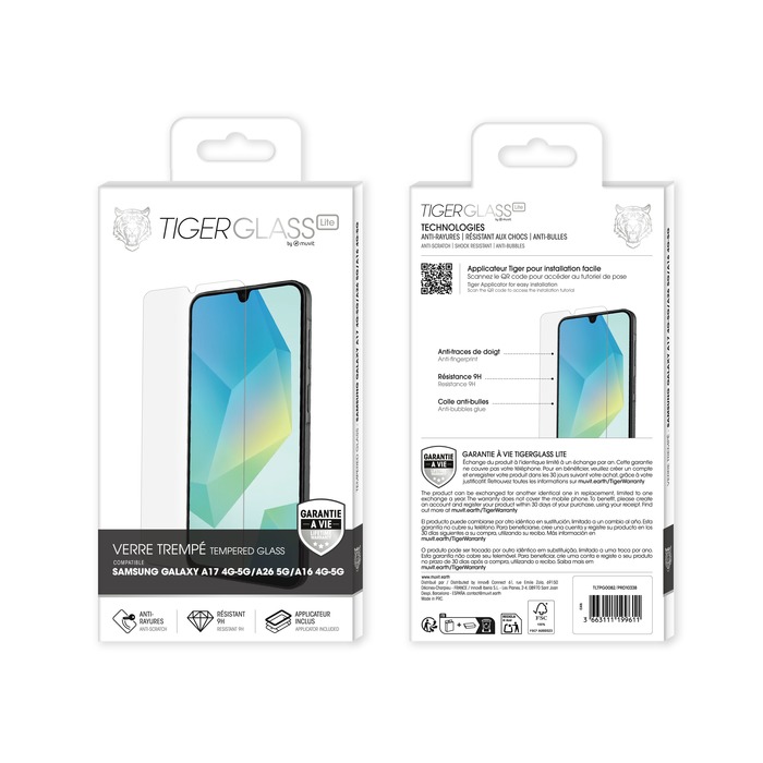 TIGER GLASS LITE VT SAMSUNG GALAXY A17 4G-5G/A26 5G/A16 4G-5G