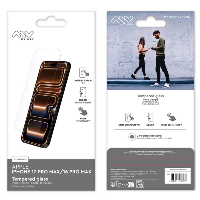 VERRE TREMPE IPHONE 17 PRO MAX/16 PRO MAX