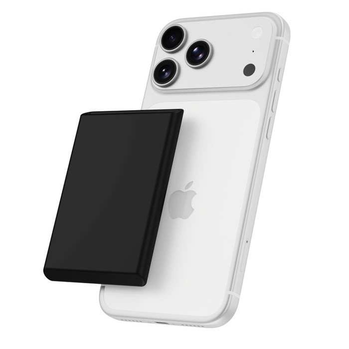 PORTE-CARTES MAGNETIQUE SILICONE MAGSAFE NOIR