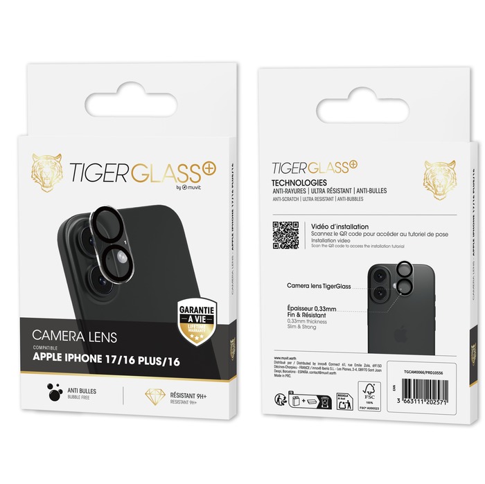 TIGER GLASS PLUS CAMERA LENS IPHONE 17/16 PLUS/16