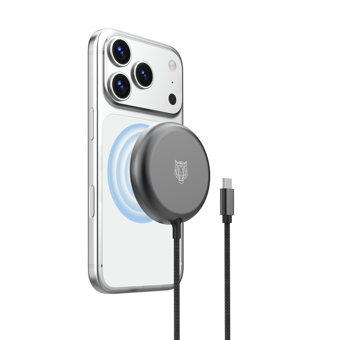 TIGER POWER CHARGEUR SANS FIL QI2 25W GRIS